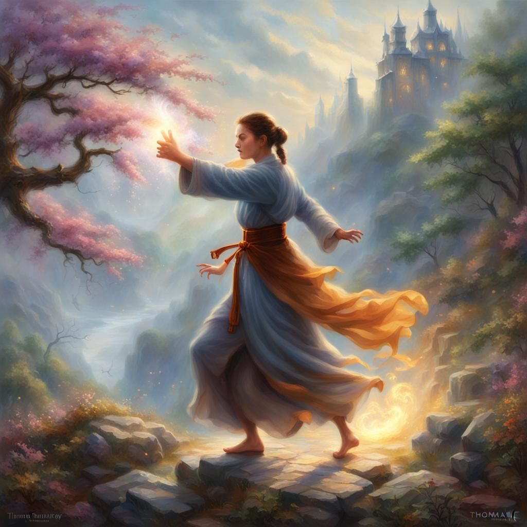 Ethereal Energy Punch by Female Monk