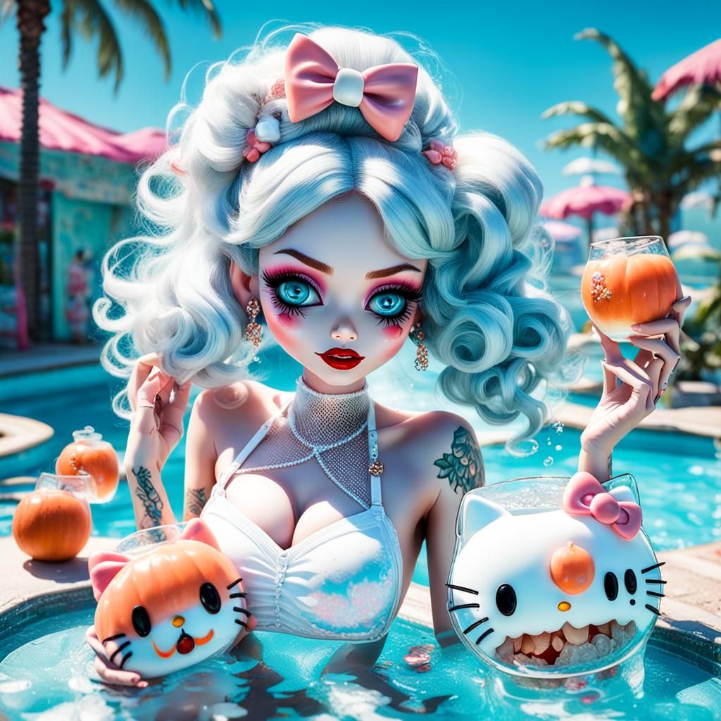 Hello Kitty Bratz Dolls in Holographic Jell-O