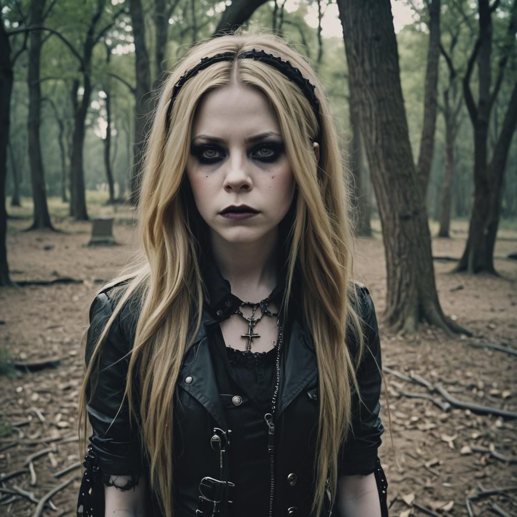 Avril Lavigne Goth: Cinematic Film Still