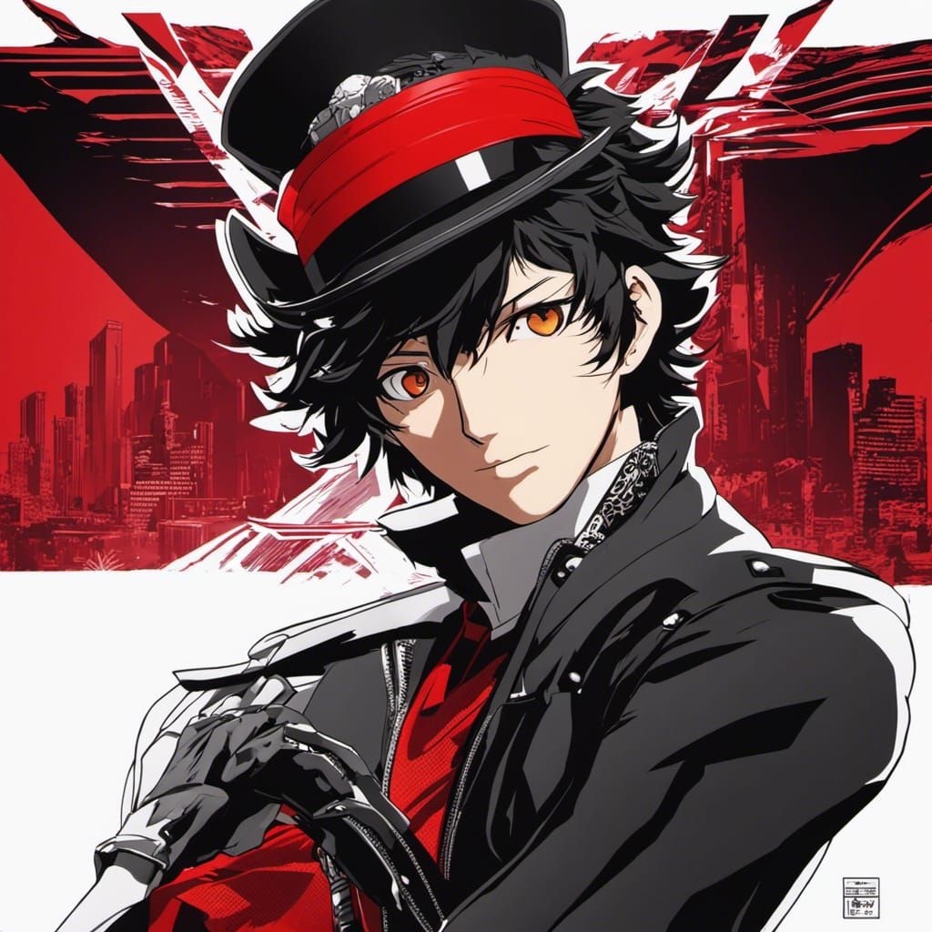 Ren Amamiya in Persona 5 Style, Detailed HDR