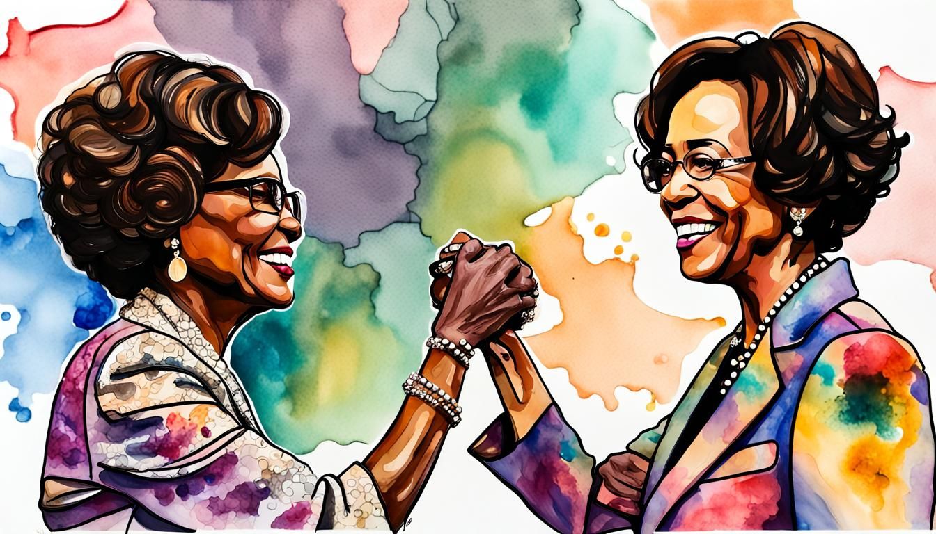 Shirley Chisholm and Kamala Harris Illustration