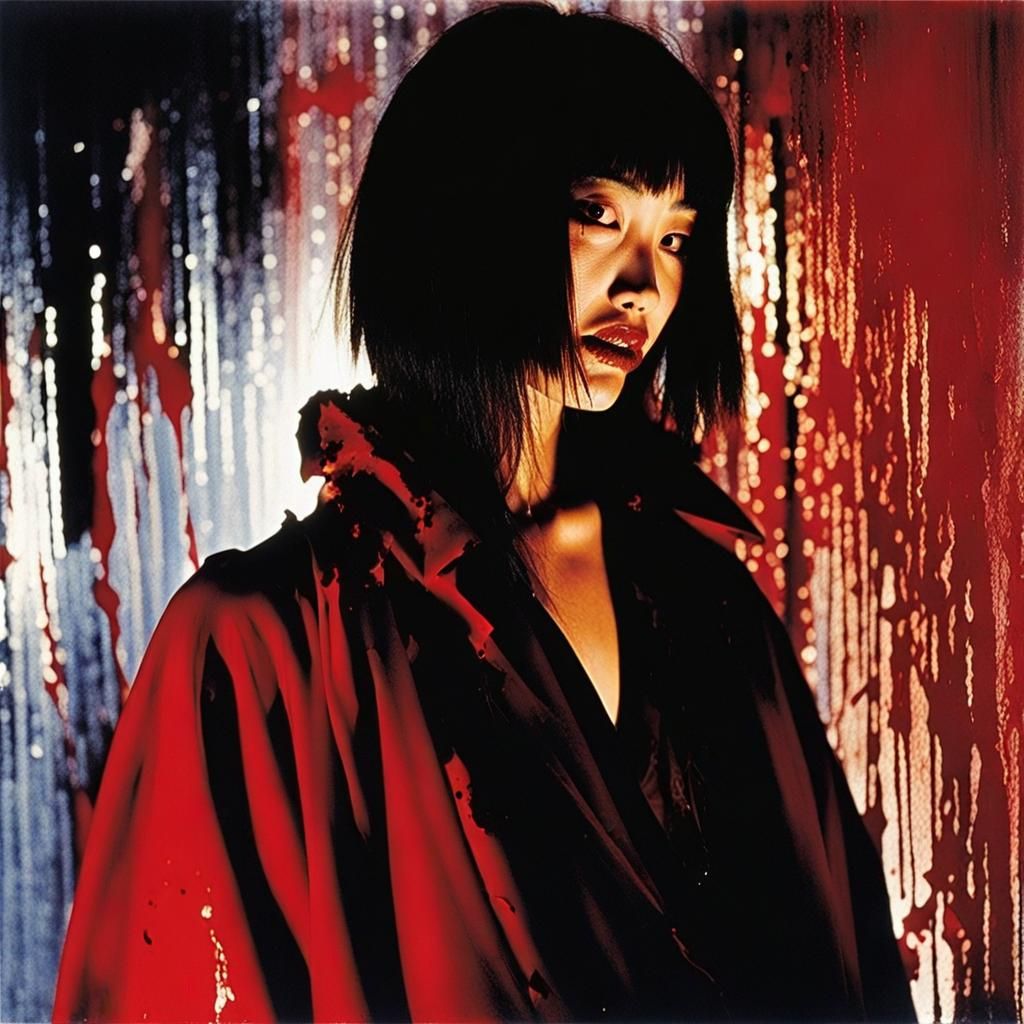 Vampire Portrait in Horror Aesthetic