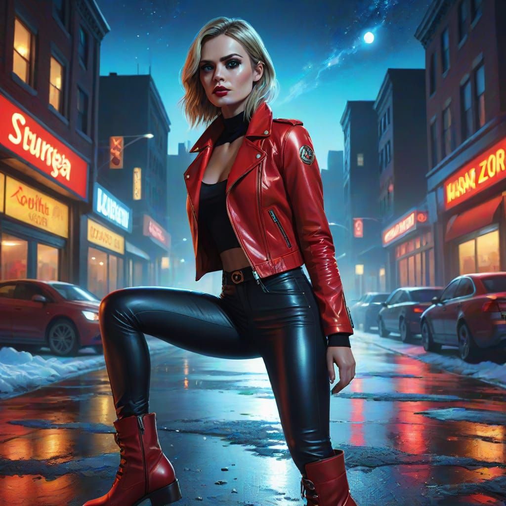 Kara Zor-El in Pop Art Style