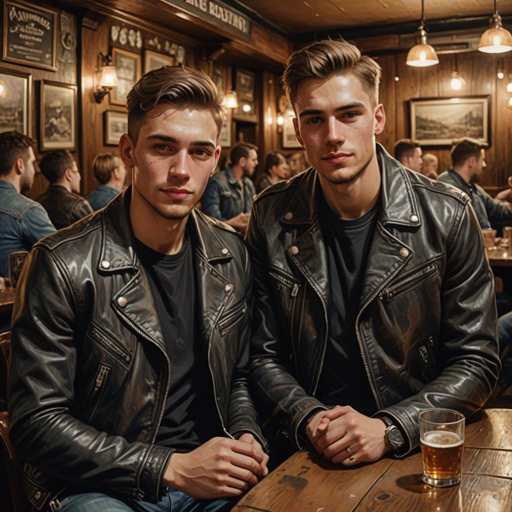 Leather and Denim: A Pub Date in Black and White