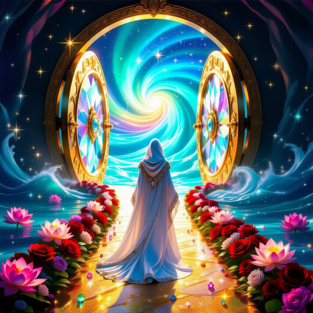 Crystalline Light Drop Journey to Celestial Ocean