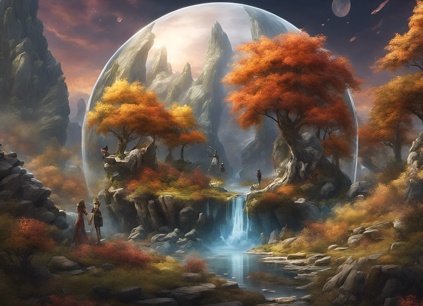 Glass Orbs of the Seasons in Wizard Laboratory
