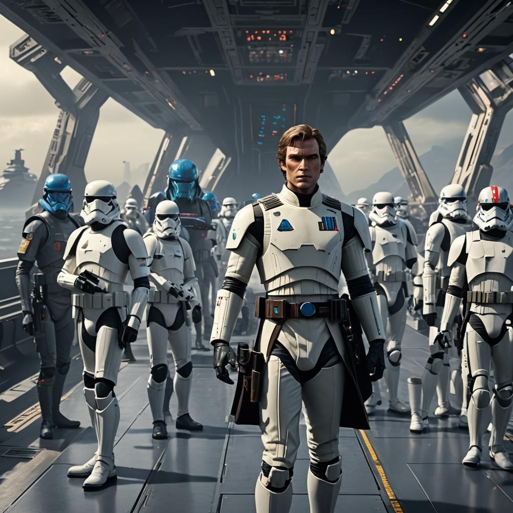 Thrawn and Skywalker on Star Destroyer Bridge