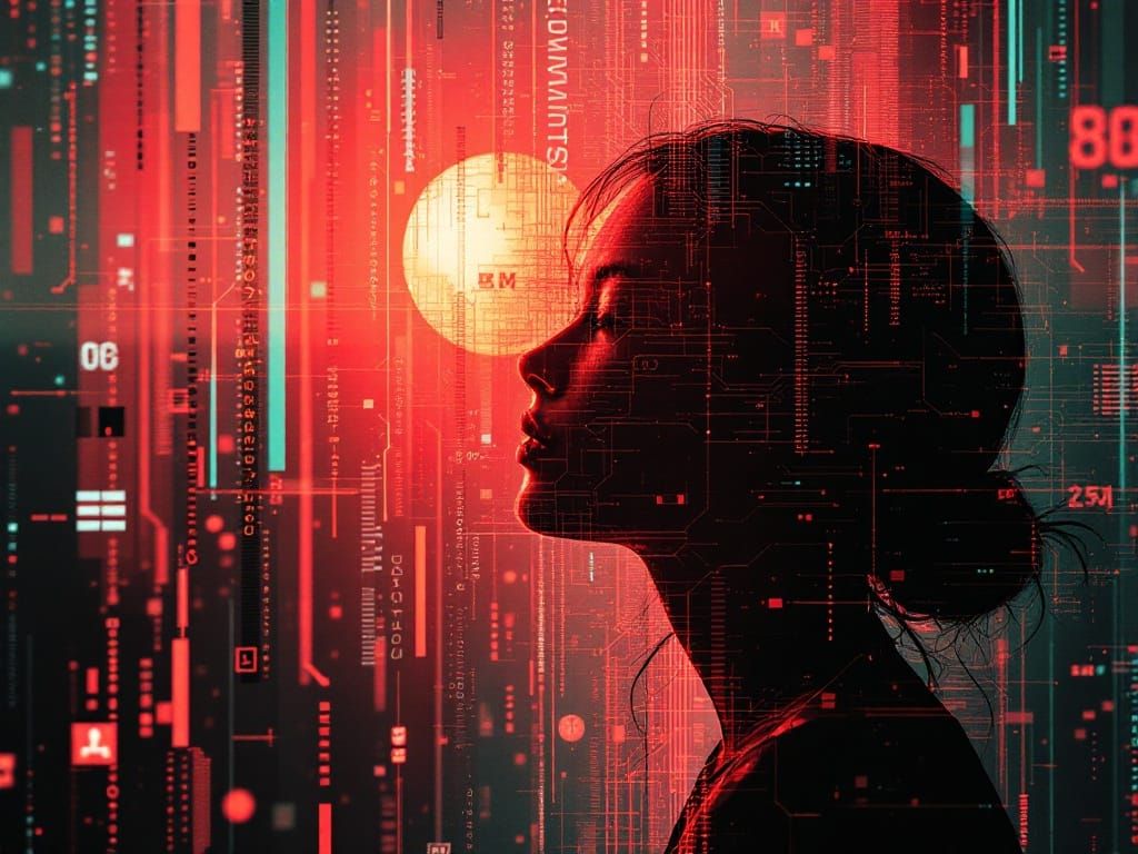 Soft-Lit Morning Serenity in Red-Tinted Code