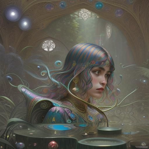 Psychedelic Glamour: A Surreal CGI Masterpiece