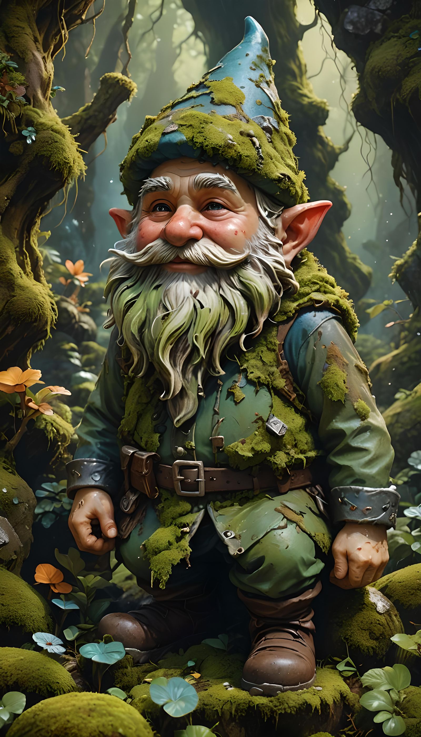 Willard Moss out foraging