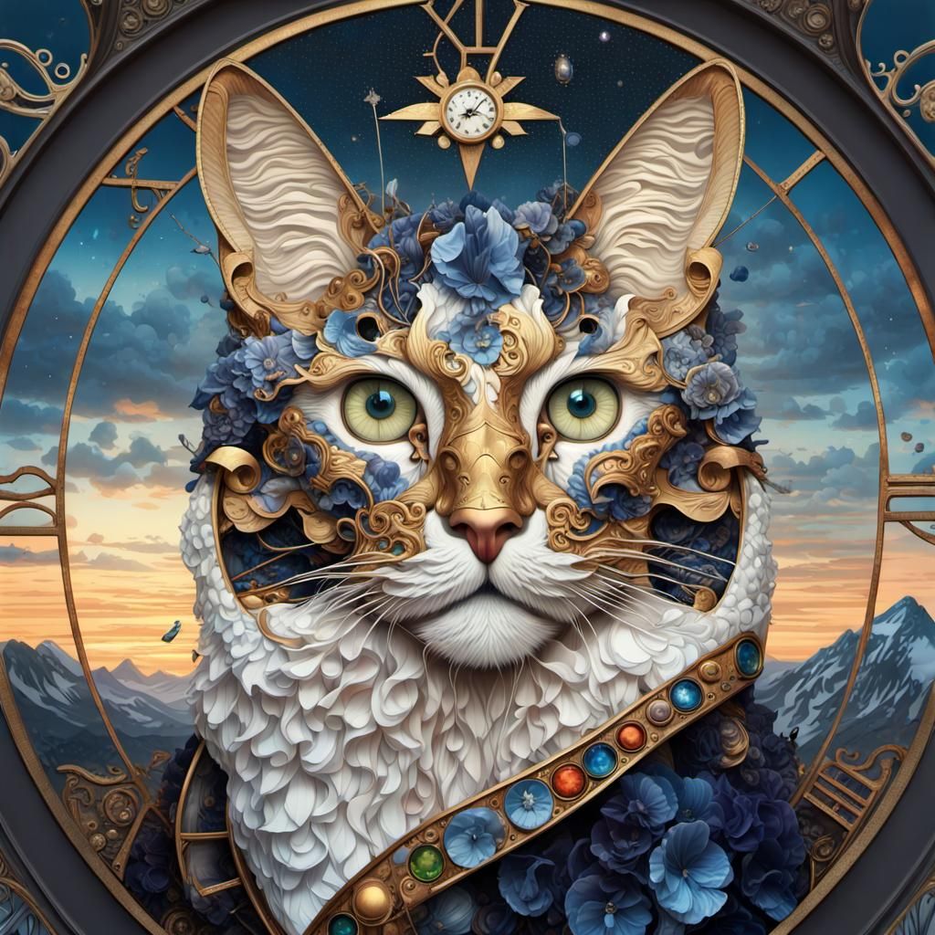 Intricate Matte Painting in Art Nouveau Style