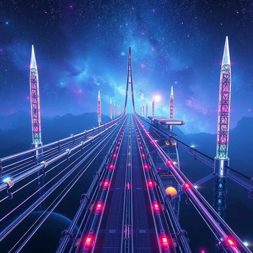Cosmic Gateway: A Majestic Interstellar Bridge