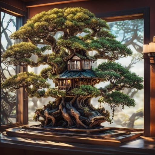 bonsai tree house