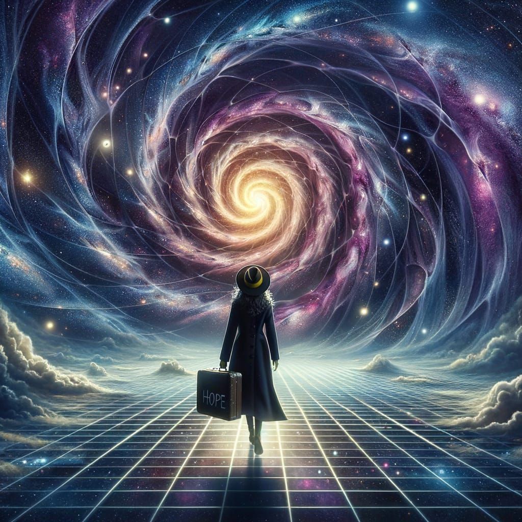 Cosmic Portal Beckons Traveler in Deep Space