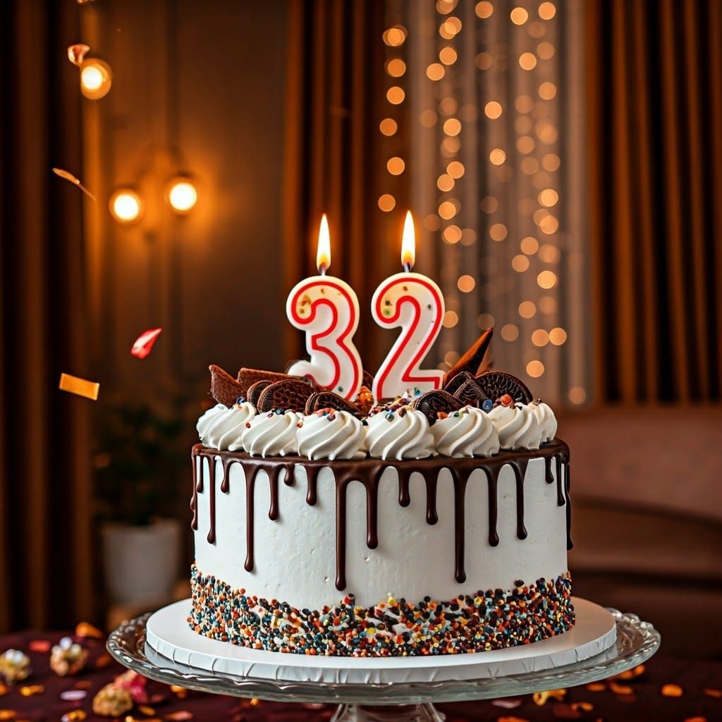 Luxurious Birthday Cake with Modern Home