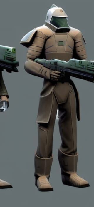 Sci-Fi Soldier Concept Art in Tactical Armor