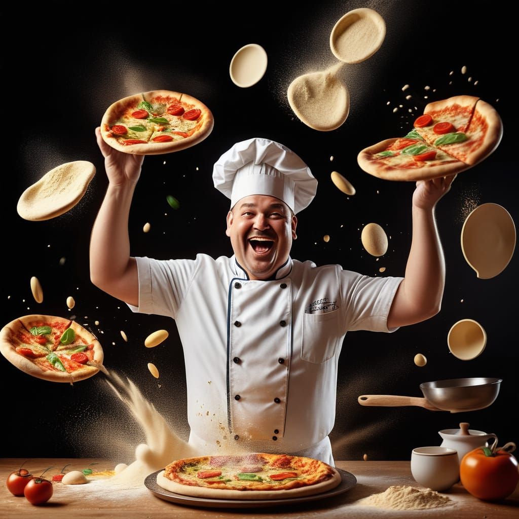 Vibrant Kitchen Splash Art in Hyperrealistic Style