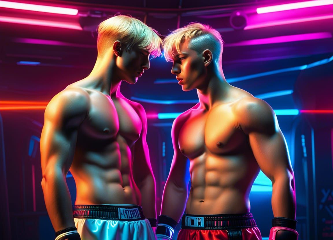 Boxers' Disco Staredown