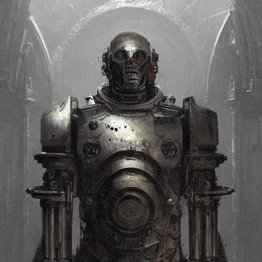 Horrific Warforged in the Style of Gustave Doré