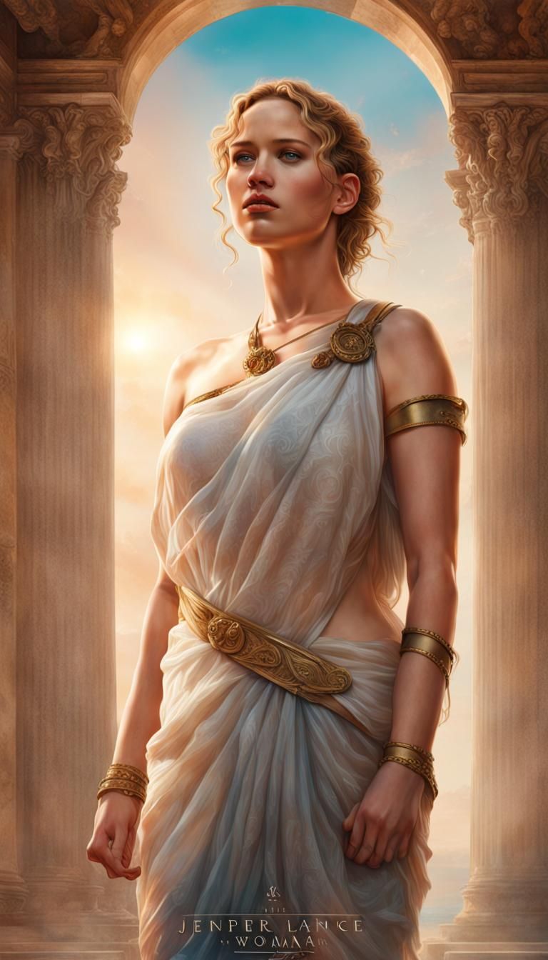 Roman Woman in Romance Novel Style