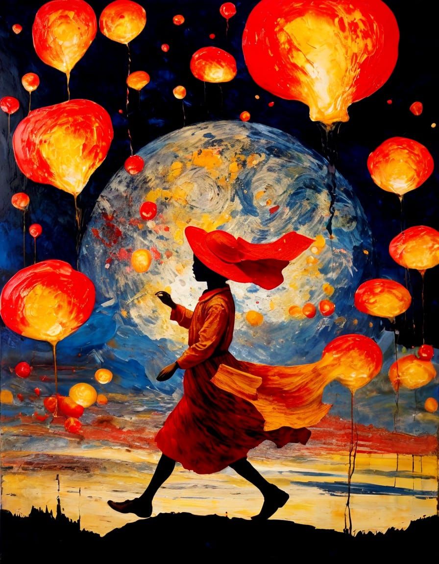 Summer Expressionist Painting with Impasto and Encaustic Tex...