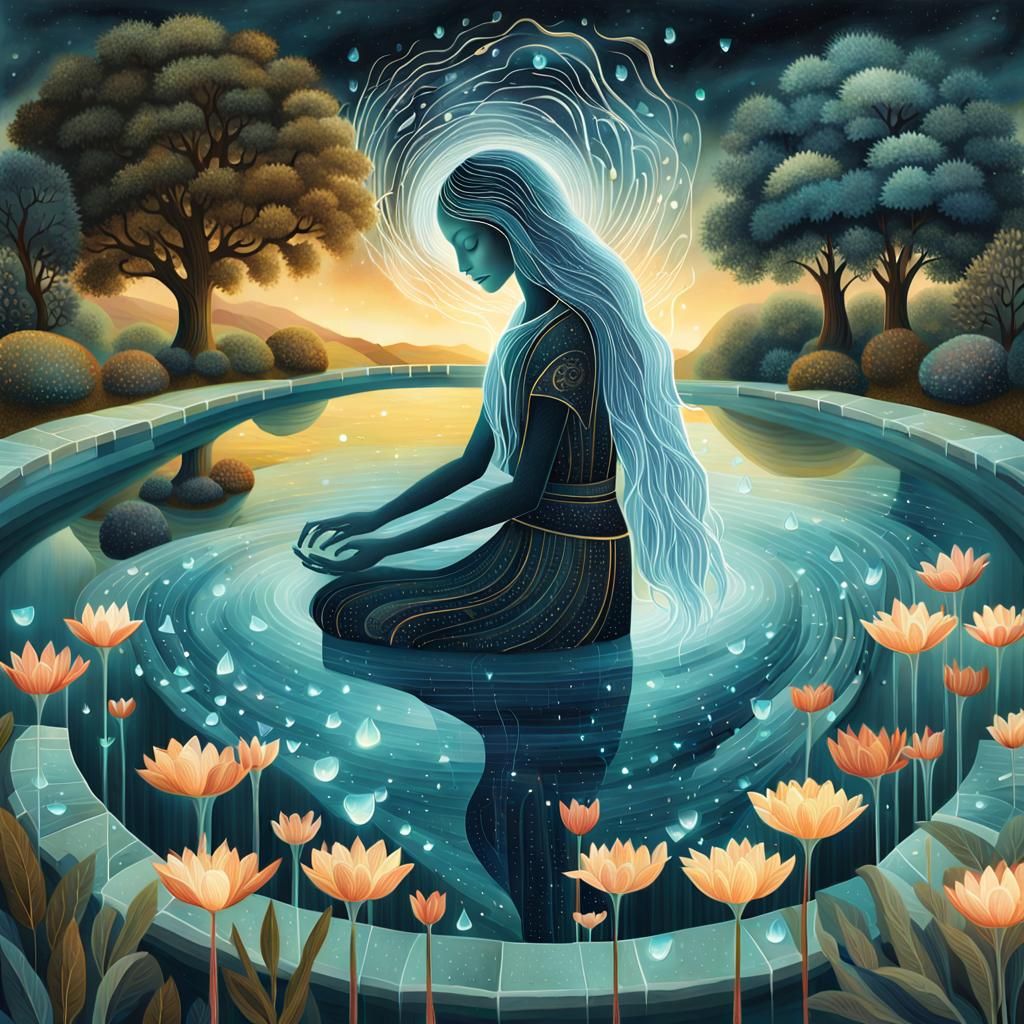 Resilient Woman: Bio Art Collage of Personal Growth