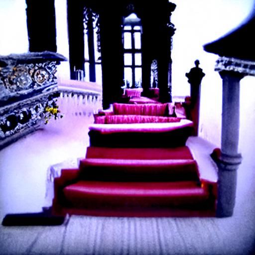 Mysterious Palace with Splendid Stairs