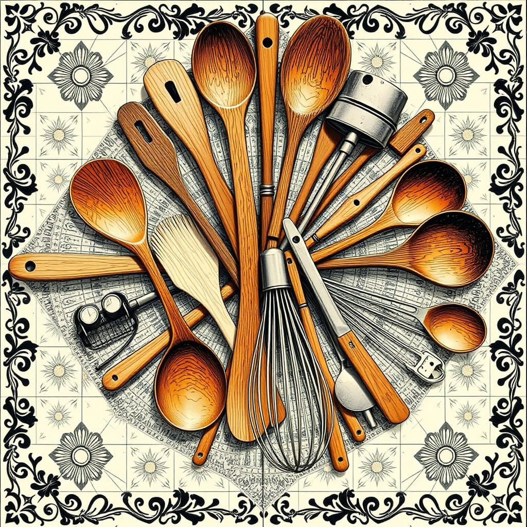 Kitchen Utensils in Impossible Geometry