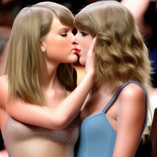 Romantic Kiss: AI-Generated Image of Affection