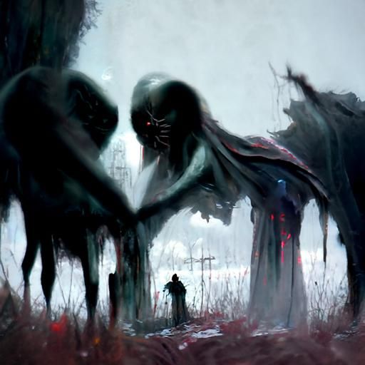 Sinister Artwork in Greg Rutkowski Style