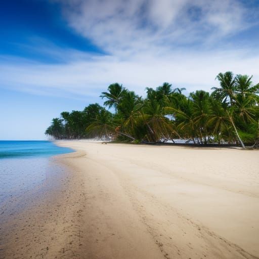 High Resolution Beach Scene