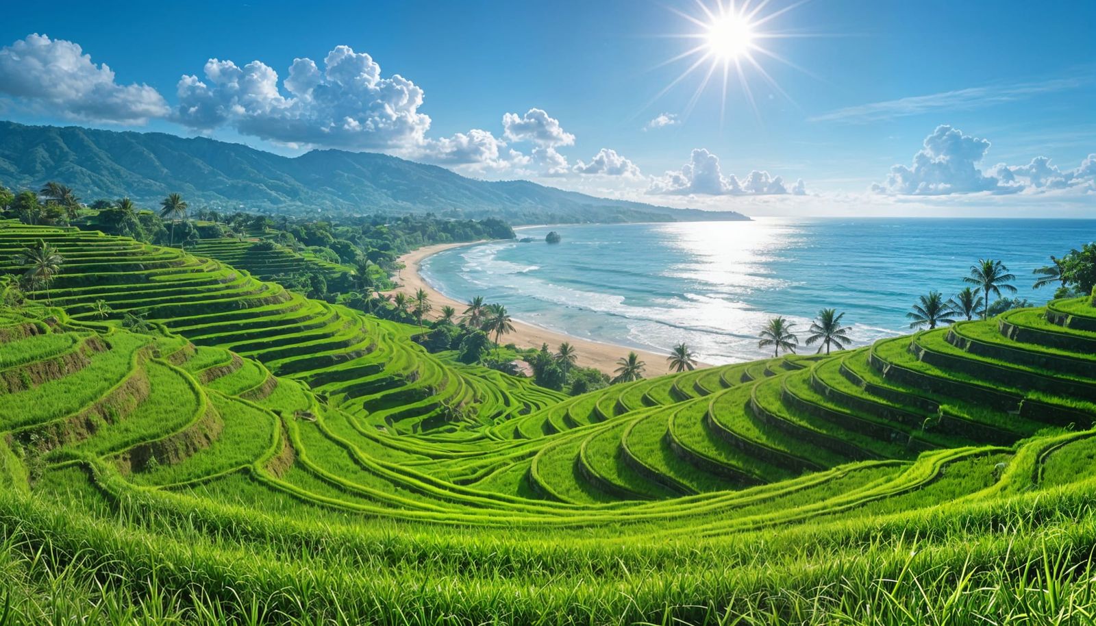 Picturesque Bali: Lush Rice Terraces & Stunning Beaches