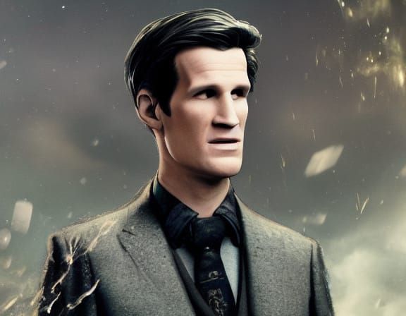 high quality portrait of Matt Smith, the british actor