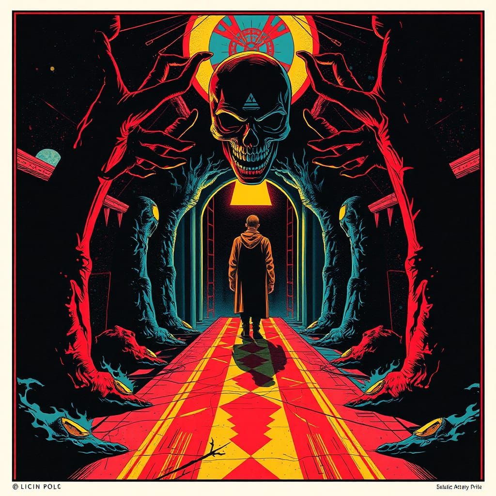 Graphic Novel Horror in Pop Art Style