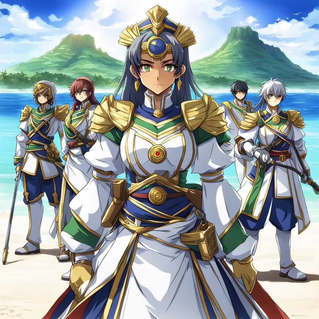 Mauritius Personified: An Anime-Style Rendition