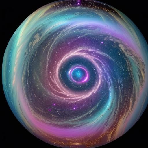 Astronaut in Iridescent Cosmic Cloud: Astrophotography