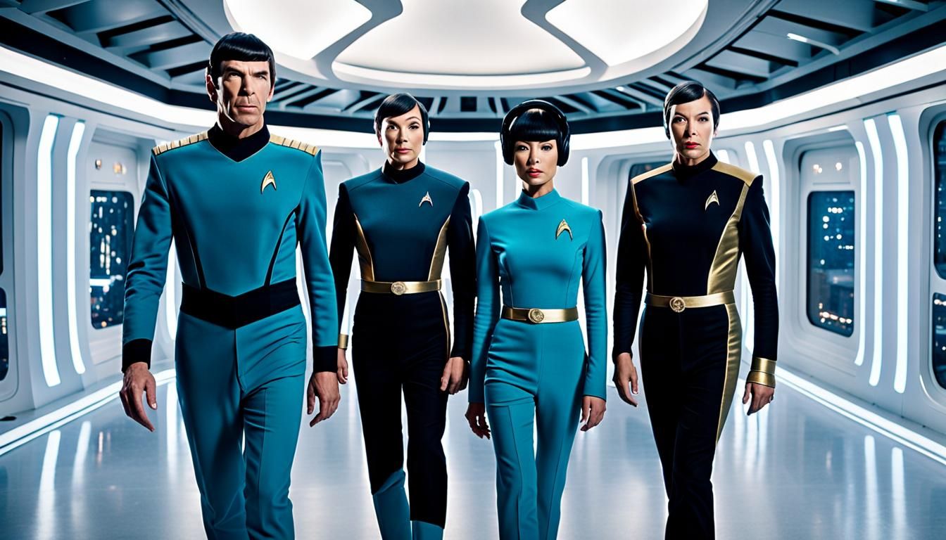 Gender-Swapped Spock and T'Pring Futuristic Meeting