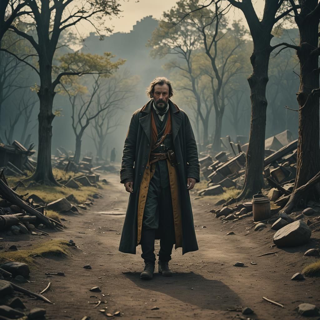 Dramatic Alchemist Film Still in Cinematic Lighting