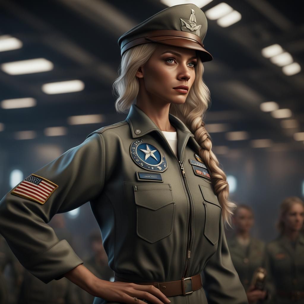Hyperrealistic Women of the United States Airforce