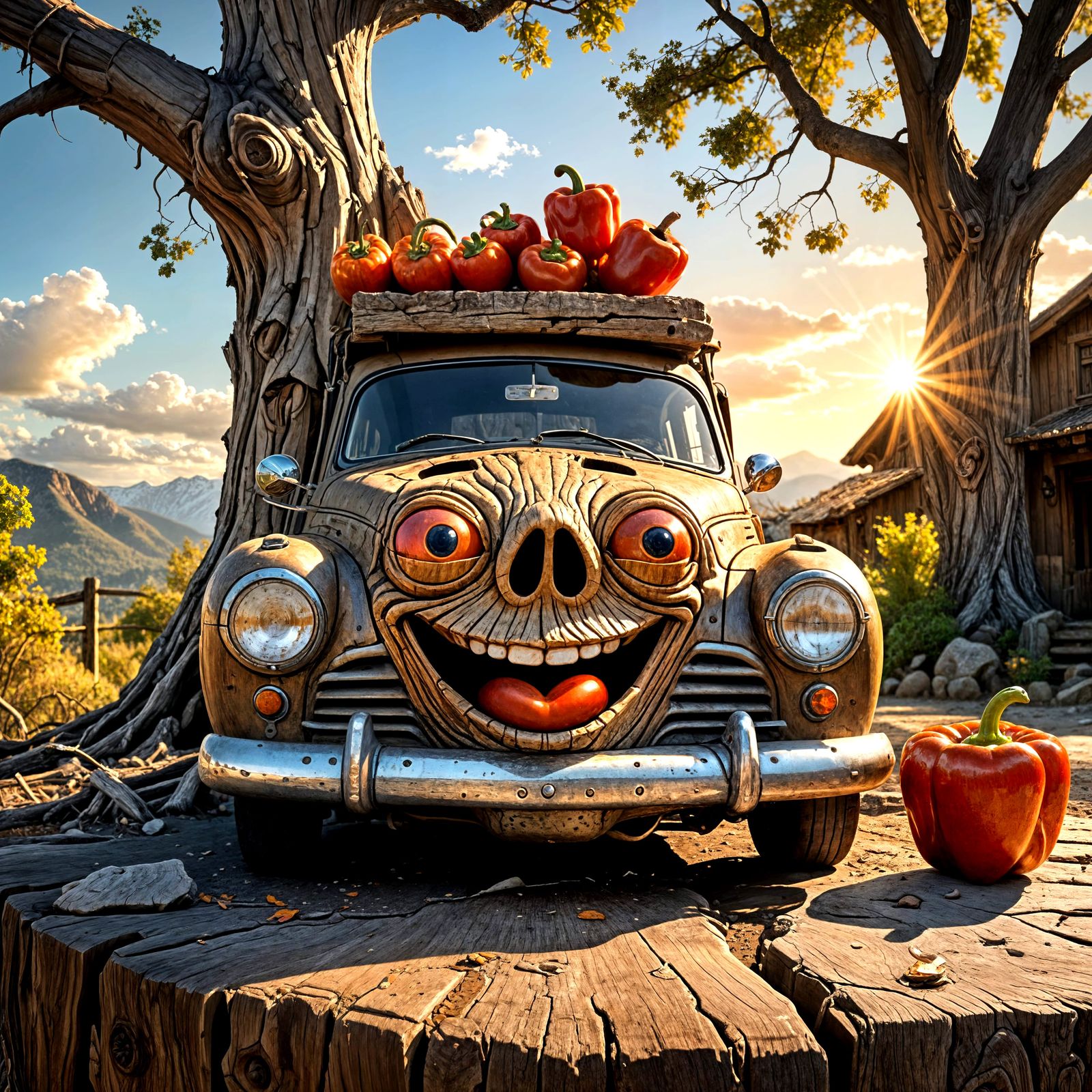 Surreal Landscapes of Human Faces in Nature and Objects