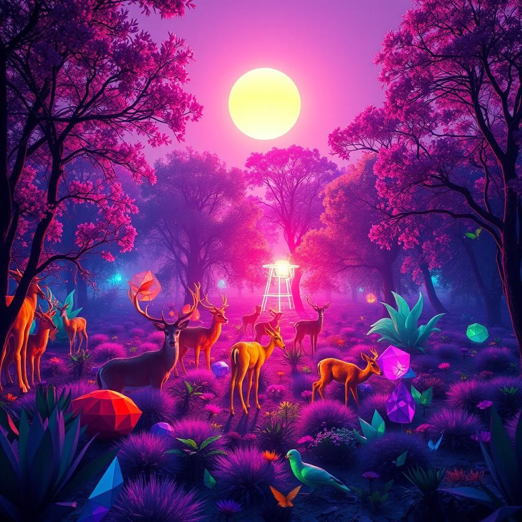 Cybernetic Forest Sunrise with Glass Animals