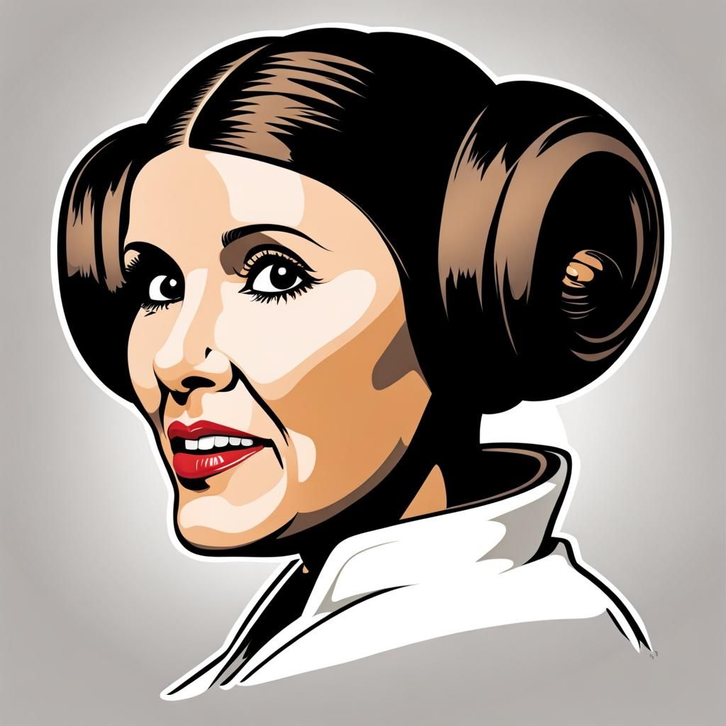 Princess Leia Caricature