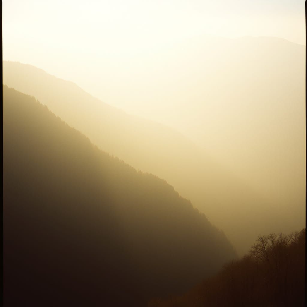 Moody Landscape with Vintage Color Tones