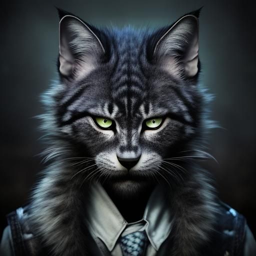 Image of a Werecat Generated by AI