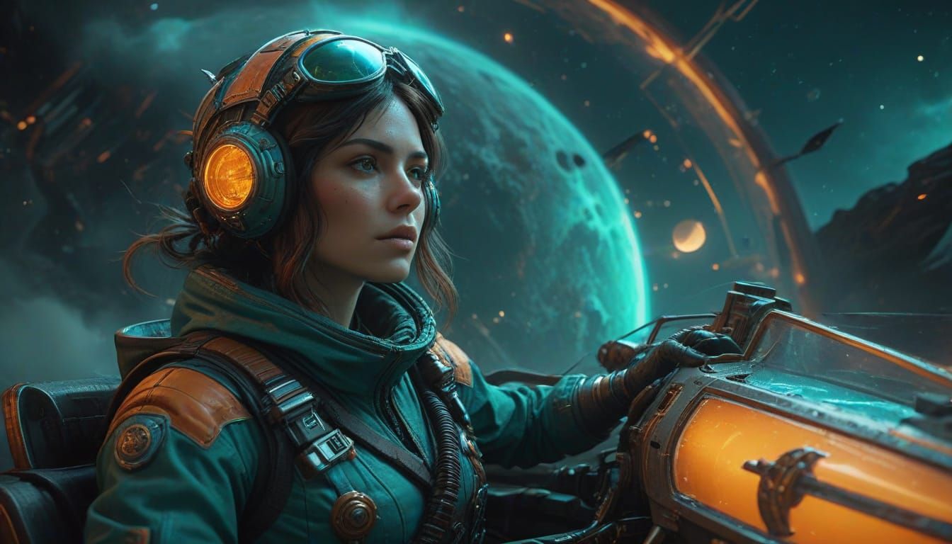 Young Pilot Soars Through Cosmic Skies