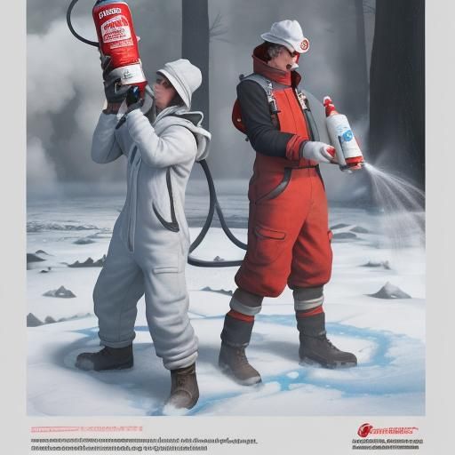 Frostfire Extinguisher Advertisement Concept Art