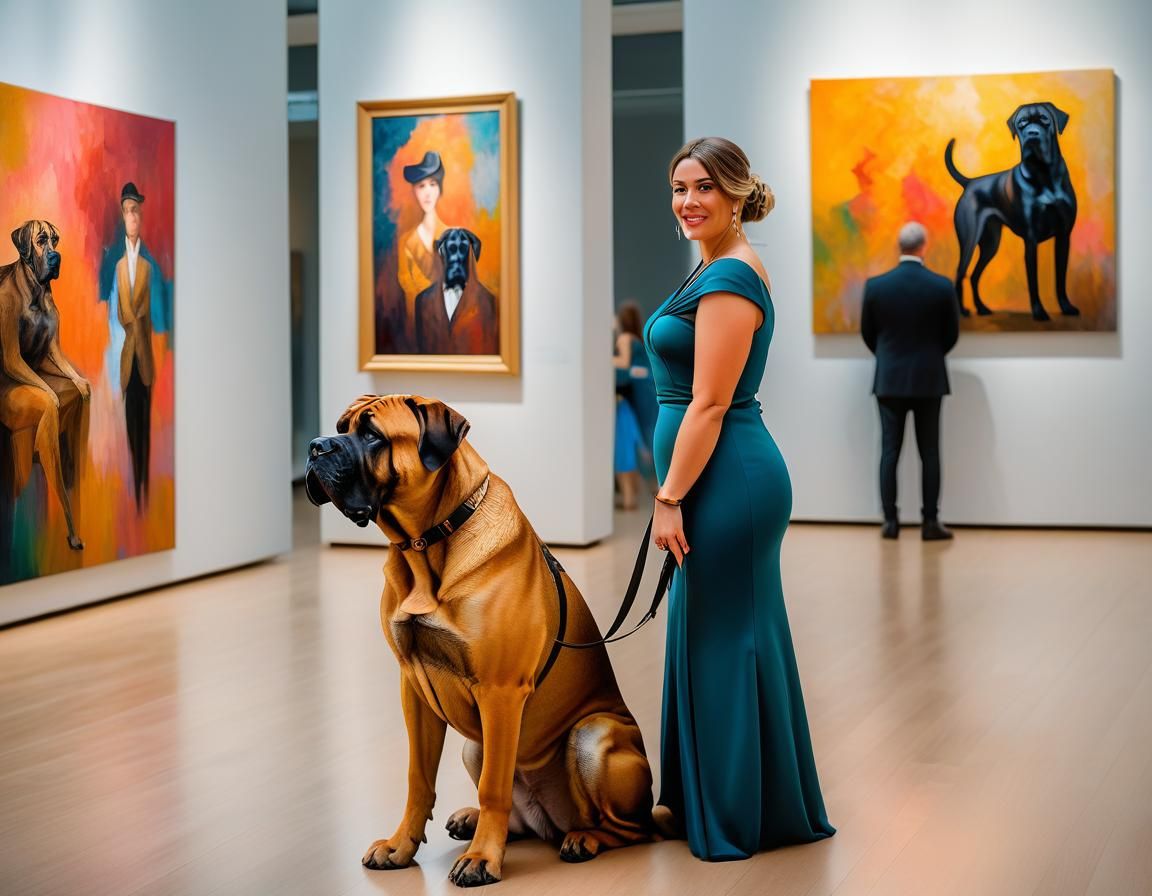 Art Gallery Gala Featuring Expressionist Painting