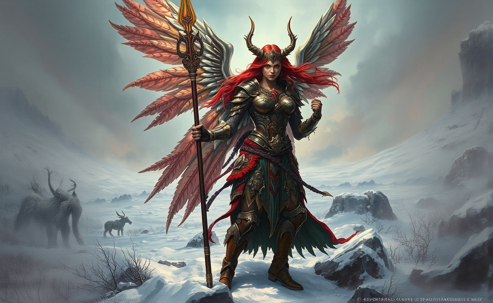 Valkyrie Warrior Dominates a Frosty Battlefield