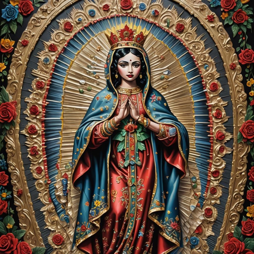 Betty Boop as the Virgin of Guadalupe
