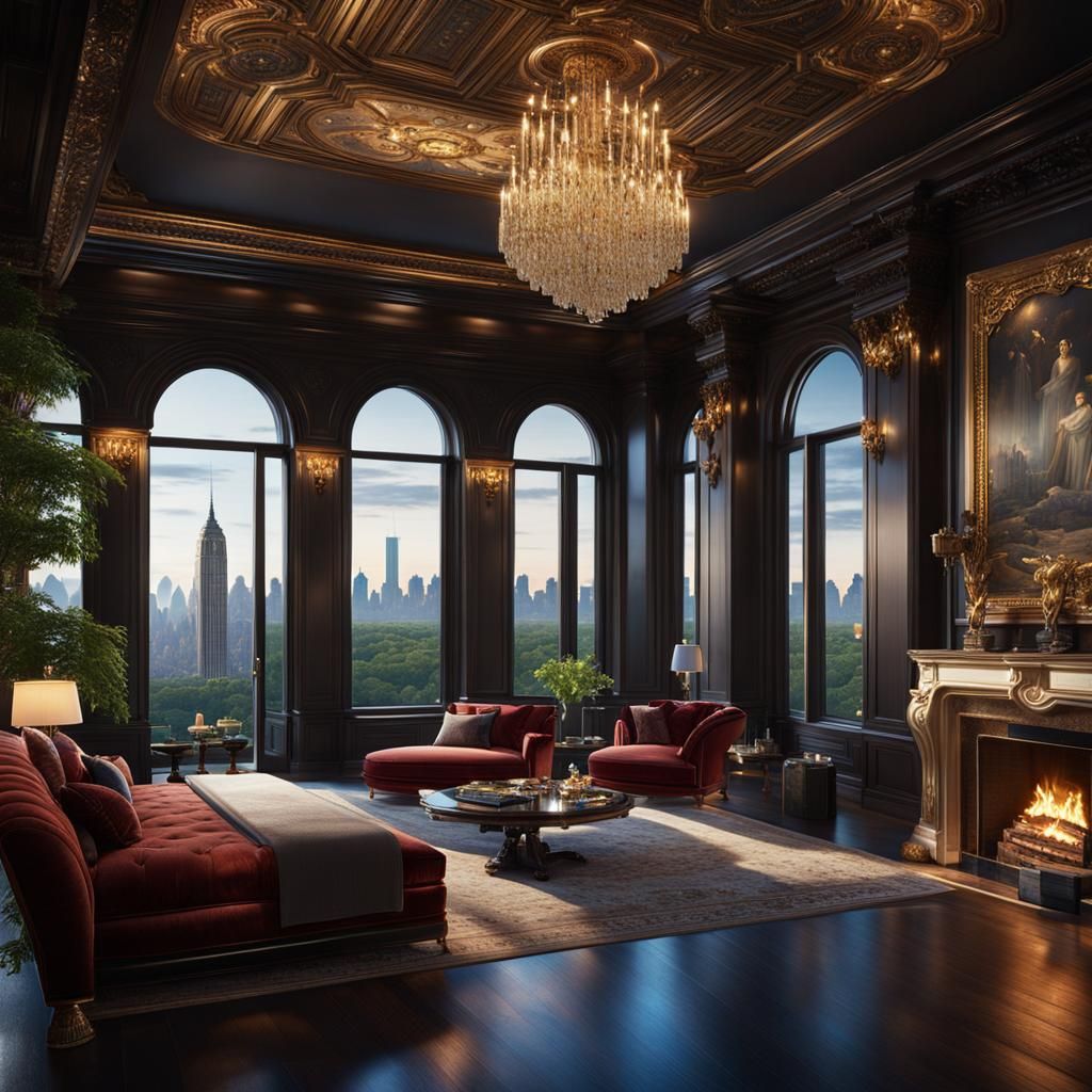 Billionaire Penthouse Overlooking Central Park in Matte Pain...